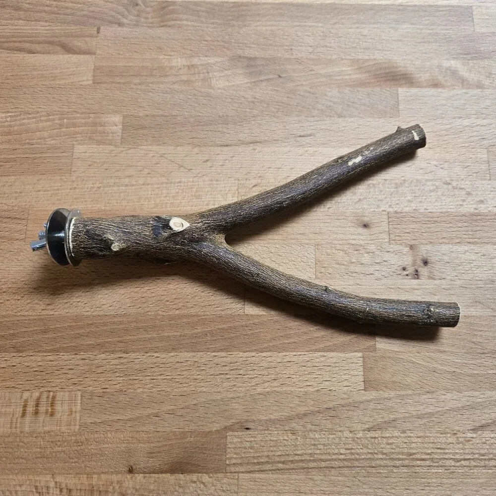 Natural Wood Branch Perch and Chew Toy Accessories NWOT